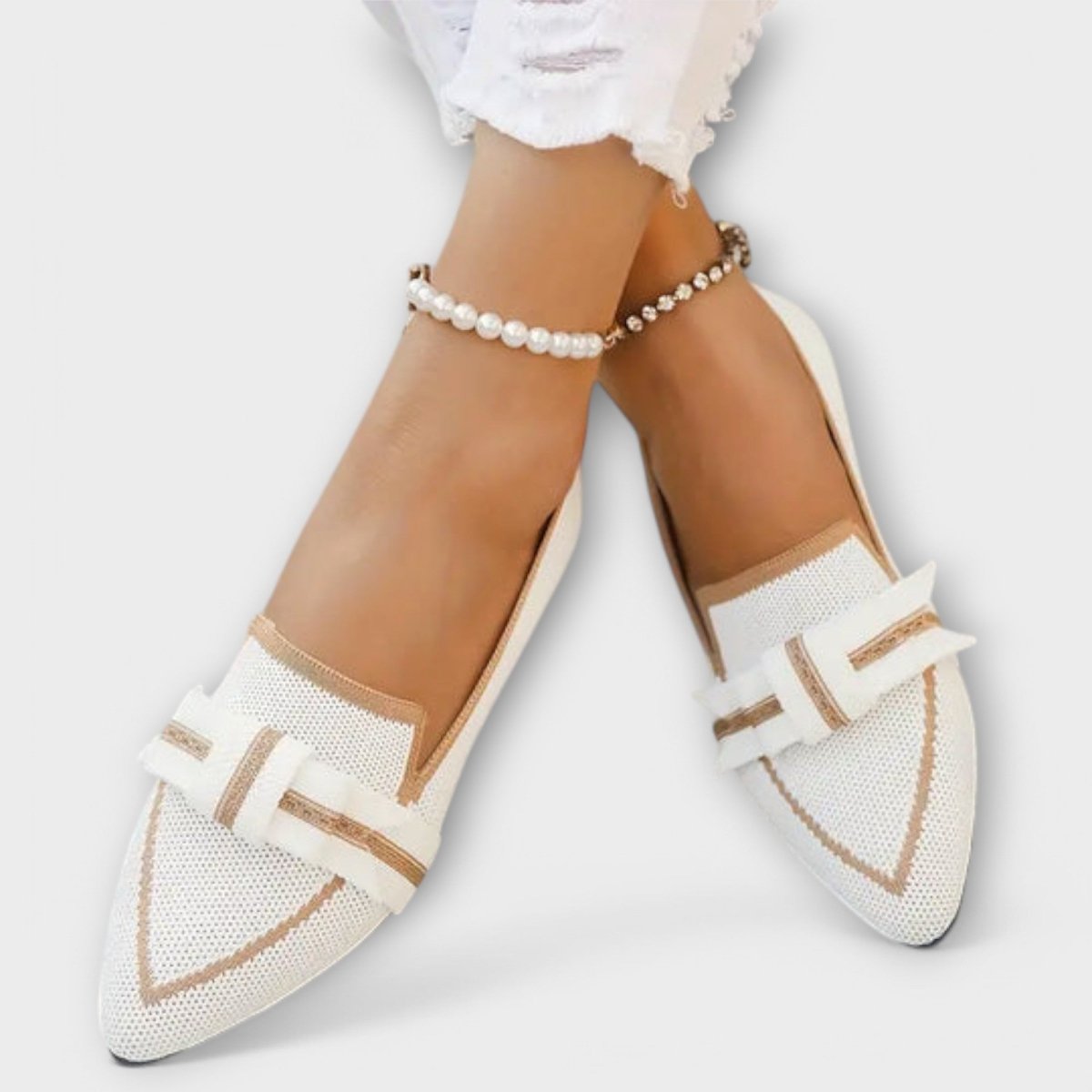 Dalva™ | Sapatos rasos para mulher com nó - | Benedita Lisboa