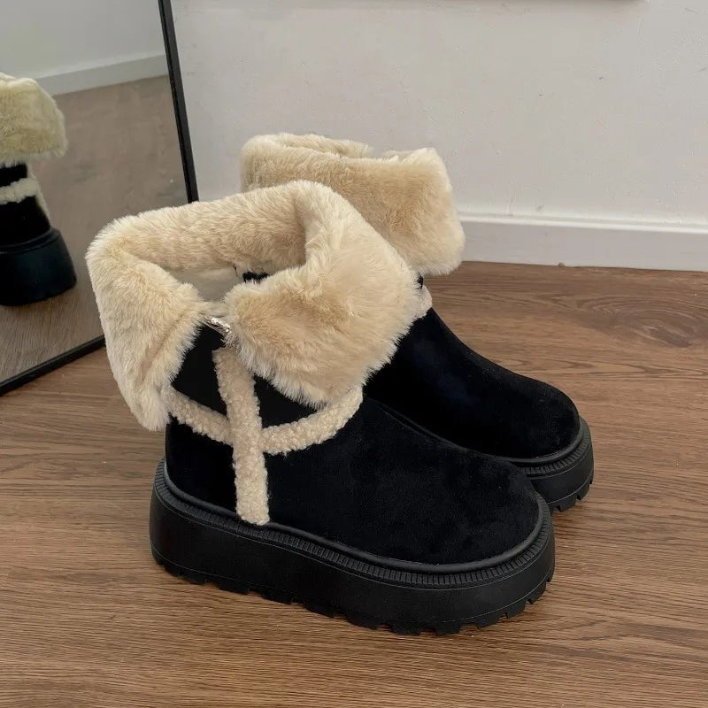 Danna™ | Botas com plataforma de inverno com design moderno e aconchegante - | Benedita Lisboa