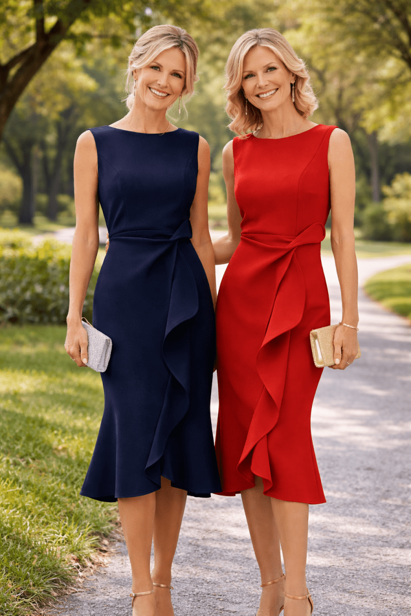 Darlene | Vestido Midi Sofisticado - | Benedita Lisboa