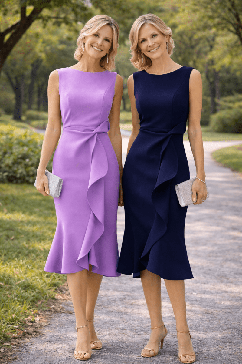 Darlene | Vestido Midi Sofisticado - | Benedita Lisboa