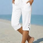 Delphia™ | Calças Capri até ao Pé para Mulheres - Pants | Benedita Lisboa