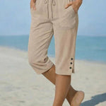 Delphia™ | Calças Capri até ao Pé para Mulheres - Pants | Benedita Lisboa