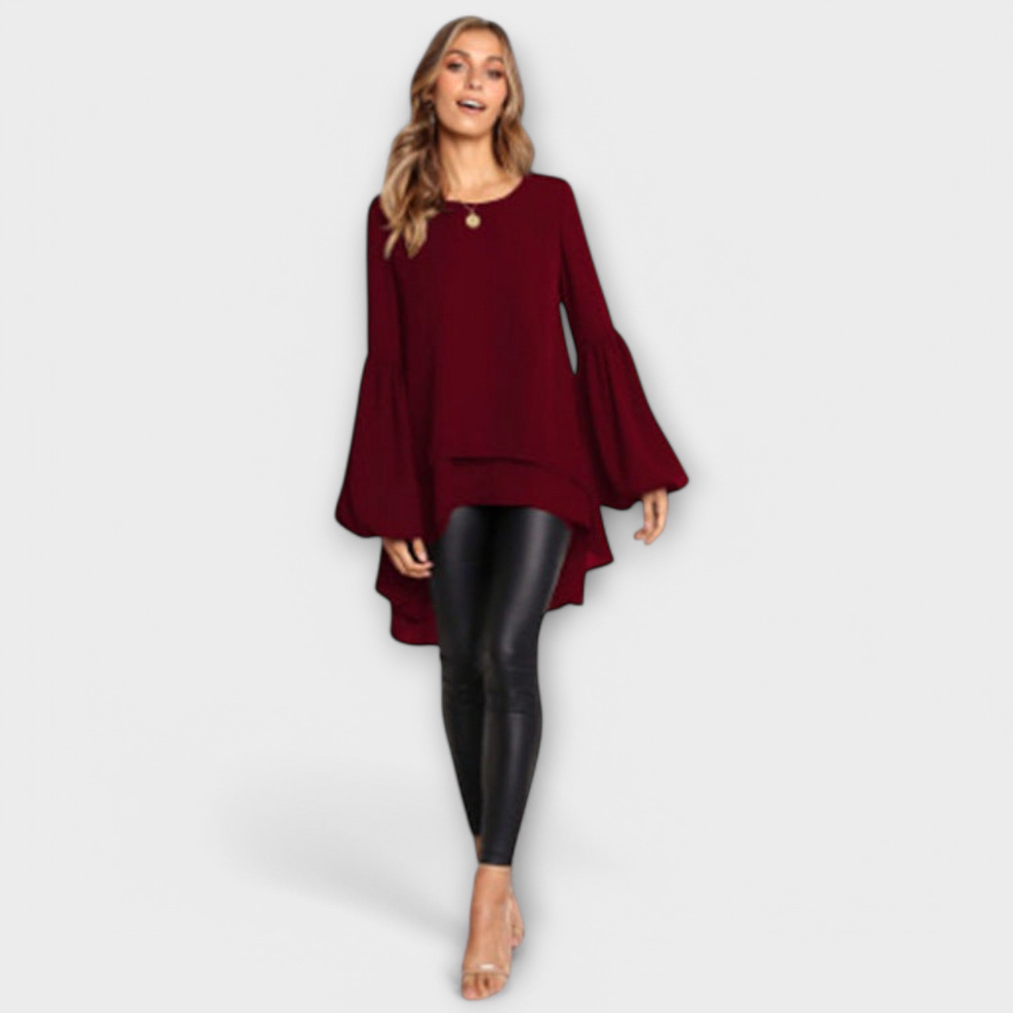 Aria™ | A blusa de primavera perfeita com um decote redondo