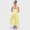 Effie™ | Vestido midi texturado com decote V - | Benedita Lisboa