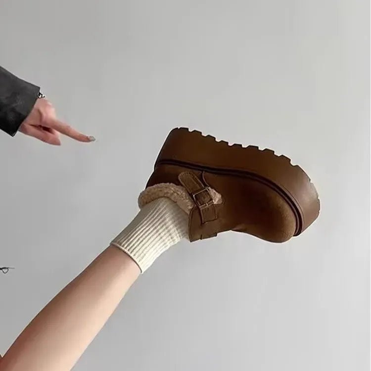 Elisa™ |Botas com plataforma elegante para o inverno com um toque moderno - | Benedita Lisboa