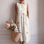 Elisa™ | Vestido Midi para o Dia a Dia - Vestido | Benedita Lisboa