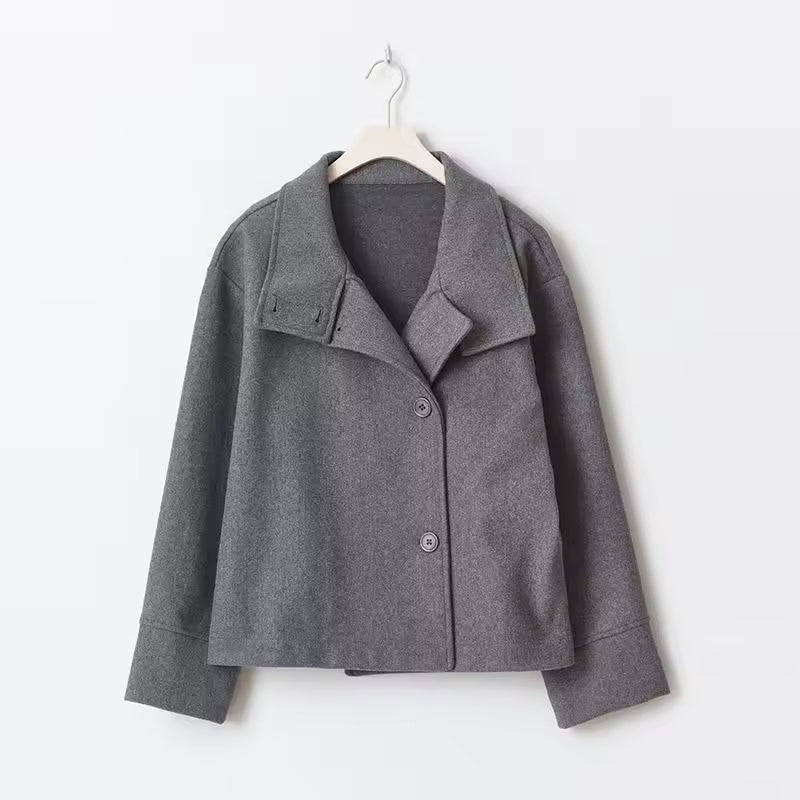 Elise™ | Casaco Curto Luxuoso de Duplo Abotoamento - | Benedita Lisboa