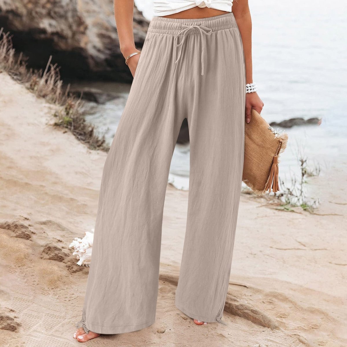 Ella™ | Calças Largas Elegantes - 0 | Benedita Lisboa