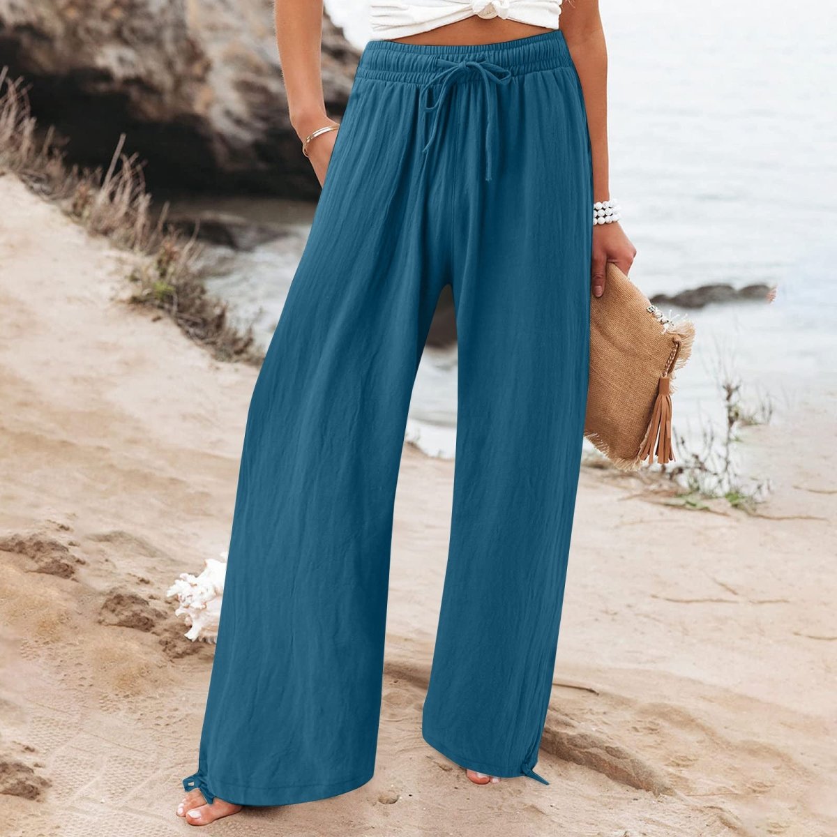 Ella™ | Calças Largas Elegantes - 0 | Benedita Lisboa