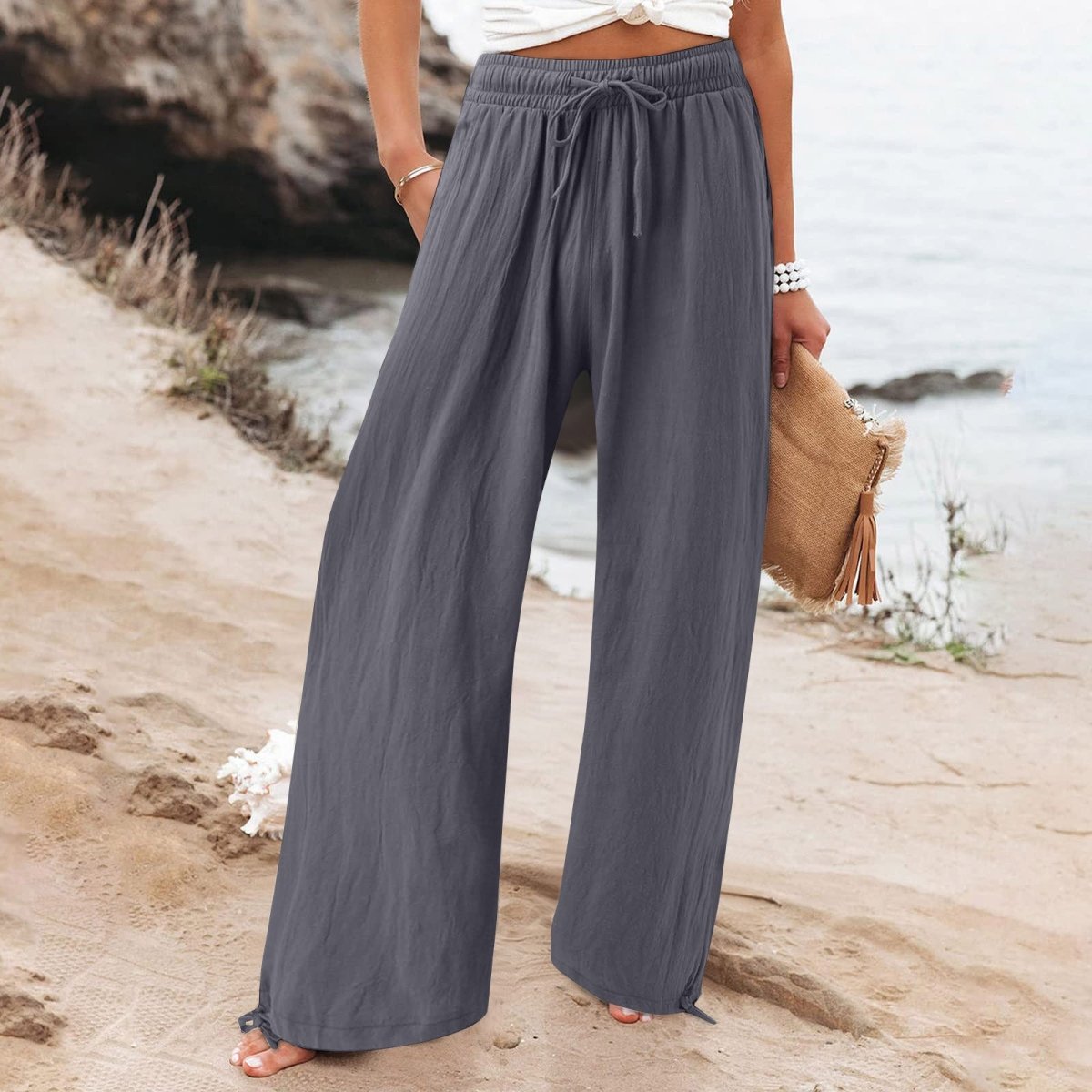 Ella™ | Calças Largas Elegantes - 0 | Benedita Lisboa