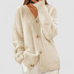 Éloise™ | Cardigan de Malha Canelada - | Benedita Lisboa