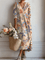 Ema™ | Vestido Boho Longo Creme Estampado - Vestido | Benedita Lisboa