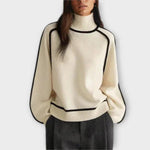 Emilia™ | Suéter com decote alto suave e elegante - | Benedita Lisboa
