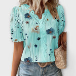 Emily™ | Blusa com decote em V - | Benedita Lisboa