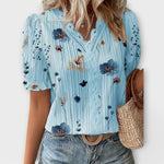 Emily™ | Blusa com decote em V - | Benedita Lisboa