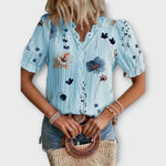 Emily™ | Blusa com decote em V - | Benedita Lisboa
