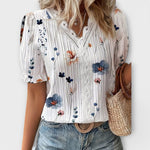 Emily™ | Blusa com decote em V - | Benedita Lisboa