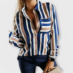 Emy™ | Blusa casual às riscas - | Benedita Lisboa