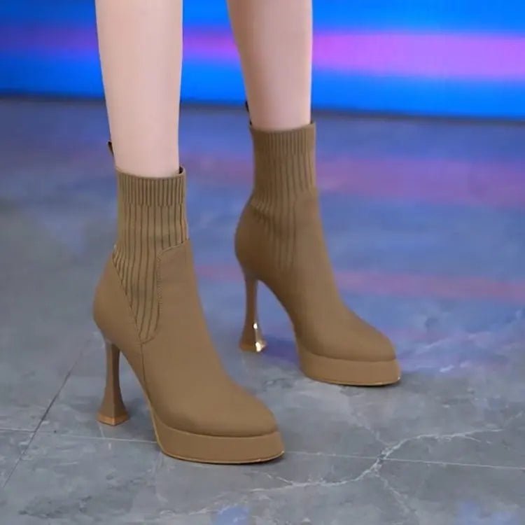 Eugenia™ | Botas com plataforma, Conforto e Elegância Feminina - | Benedita Lisboa