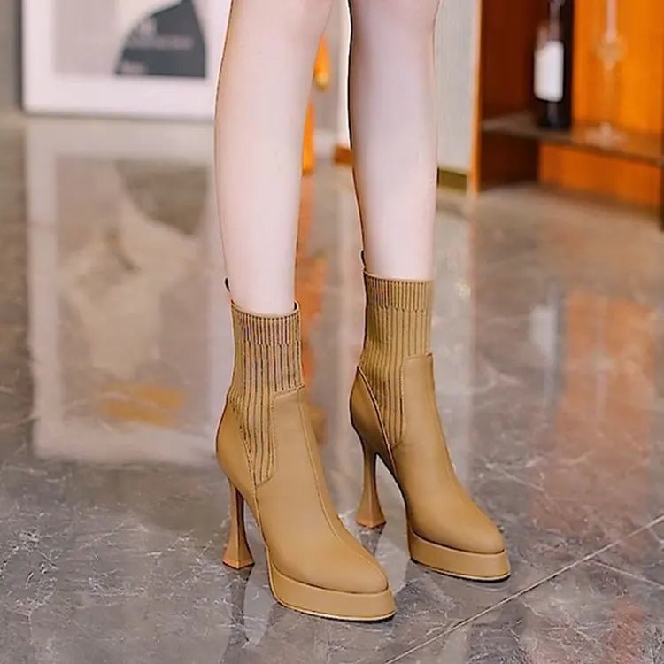 Eugenia™ | Botas com plataforma, Conforto e Elegância Feminina - | Benedita Lisboa