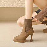 Eugenia™ | Botas com plataforma, Conforto e Elegância Feminina - | Benedita Lisboa