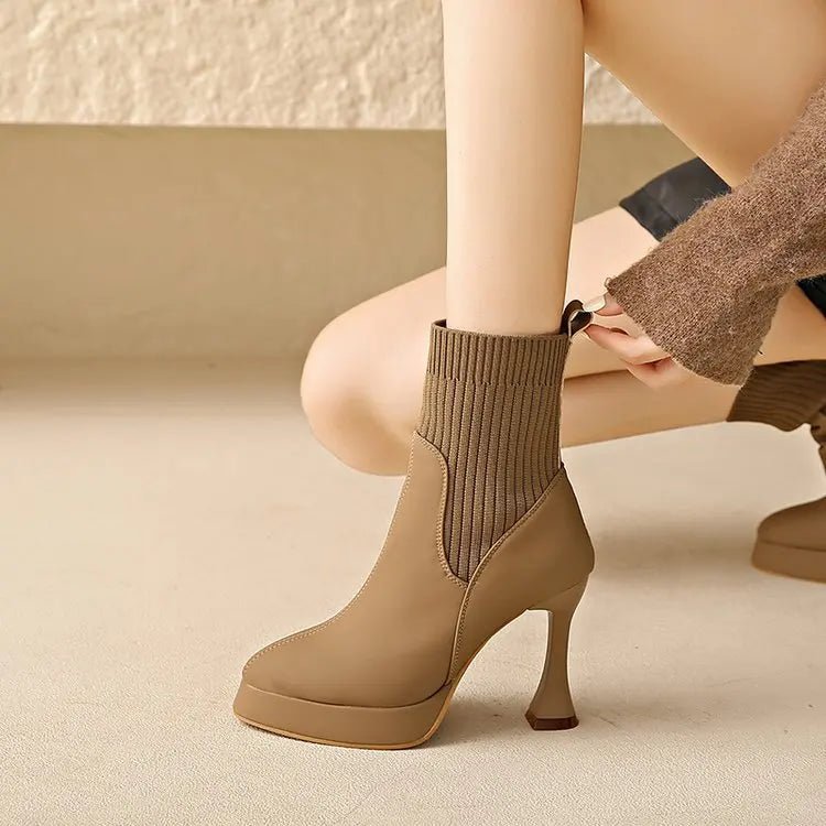 Eugenia™ | Botas com plataforma, Conforto e Elegância Feminina - | Benedita Lisboa
