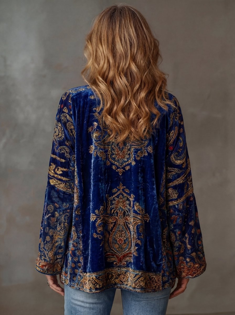 Fabia™ | Kimono Bordado Boho - | Benedita Lisboa