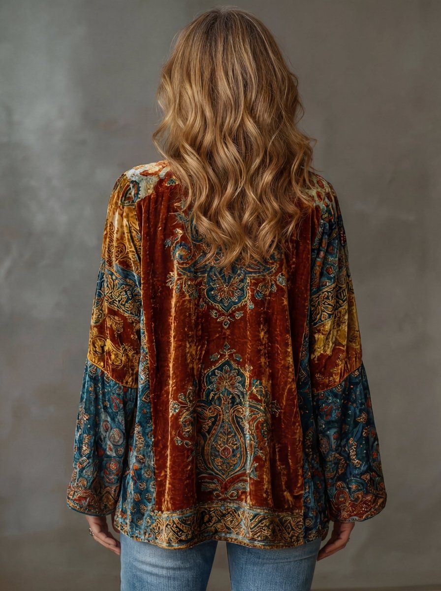 Fabia™ | Kimono Bordado Boho - | Benedita Lisboa
