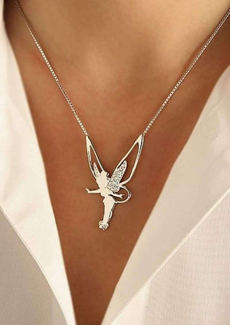 Fadinha Colar Exclusivo Prata Ouro - Elegância - | Benedita Lisboa