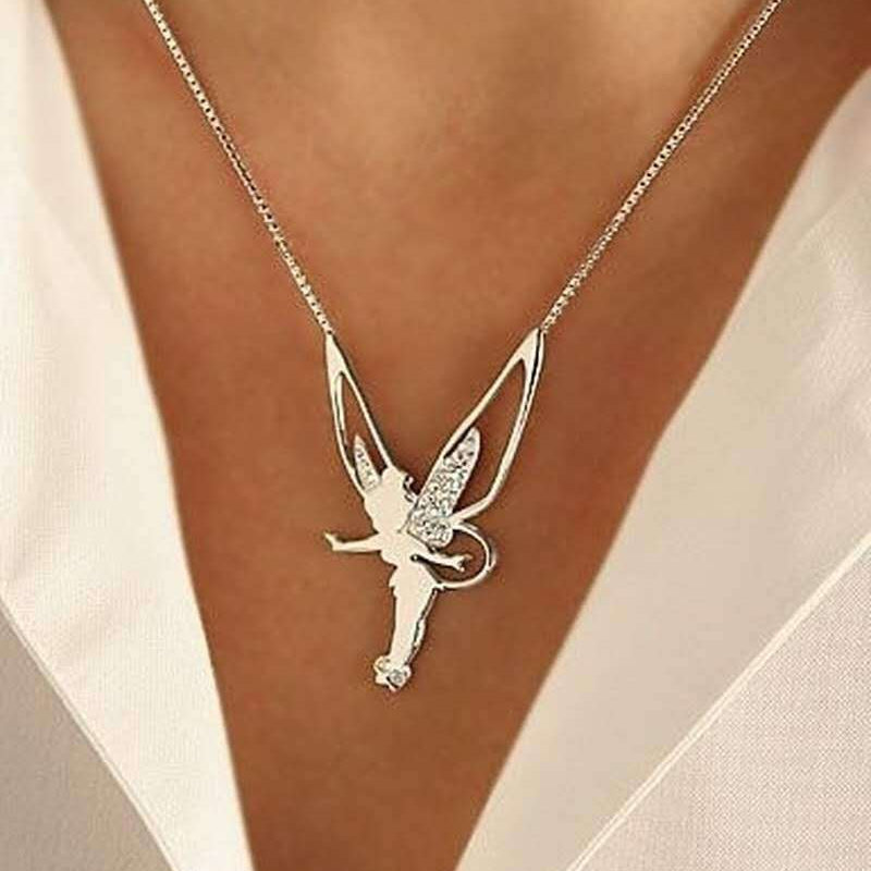 Fadinha Colar Exclusivo Prata Ouro - Elegância - | Benedita Lisboa