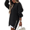 Fall Winter Fashion Stitching Side Zipper Design Pullover Sweater For Women - 0 | Benedita Lisboa