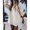 Fall Winter Fashion Stitching Side Zipper Design Pullover Sweater For Women - 0 | Benedita Lisboa
