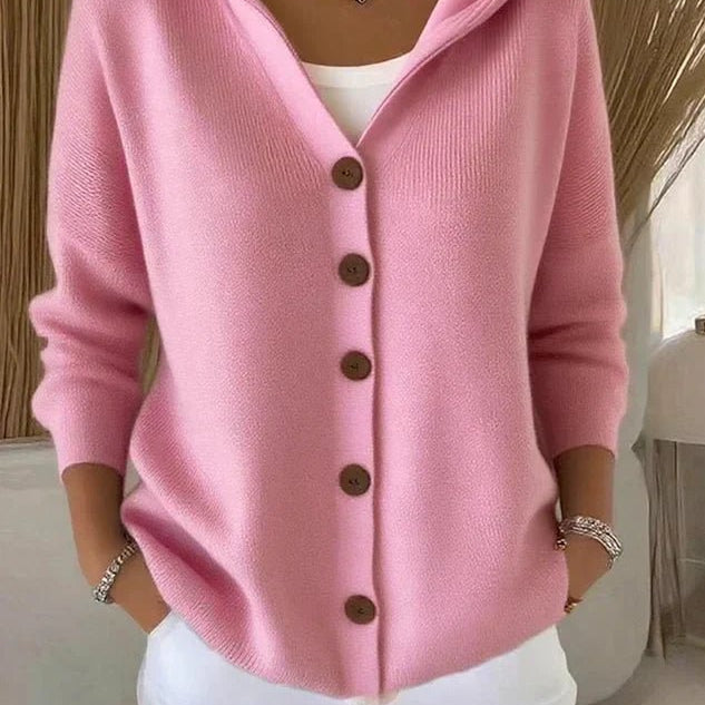 Felicia™ | Cardigan moderno com capuz - | Benedita Lisboa