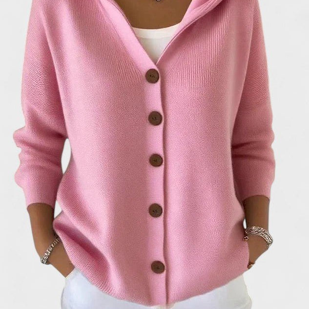 Felicia™ | Cardigan moderno com capuz - | Benedita Lisboa
