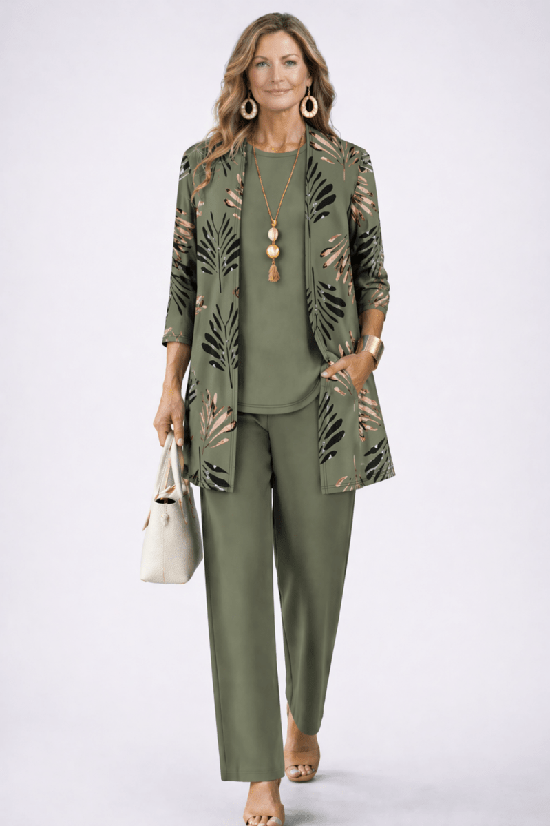 Filipa™ | Conjunto de 3 Peças Verde - | Benedita Lisboa