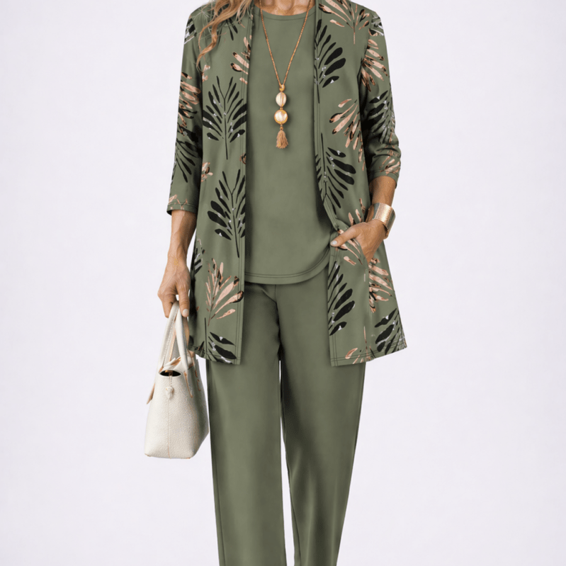 Filipa™ | Conjunto de 3 Peças Verde - | Benedita Lisboa