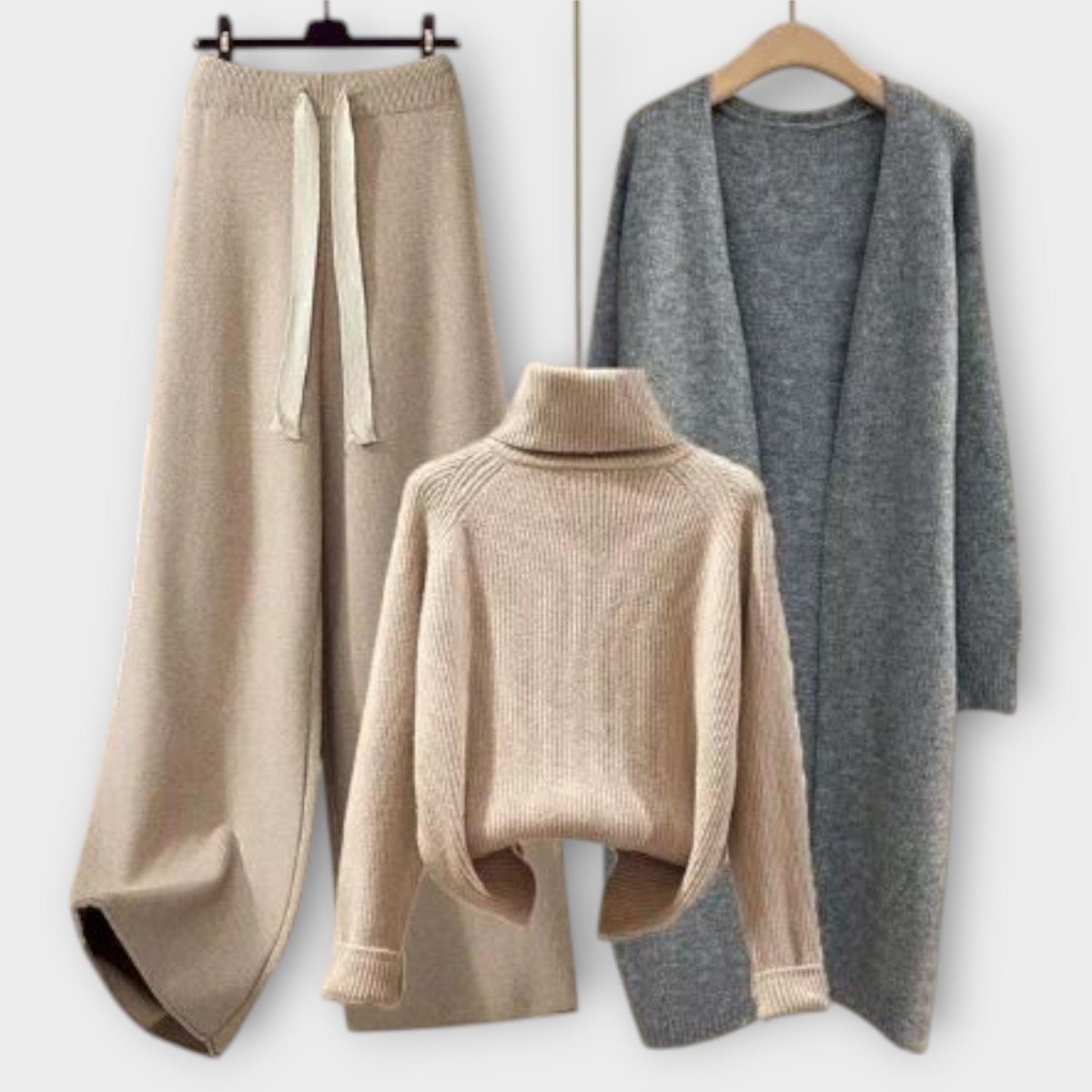 Flair™ | Conjunto casual de 3 peças - | Benedita Lisboa
