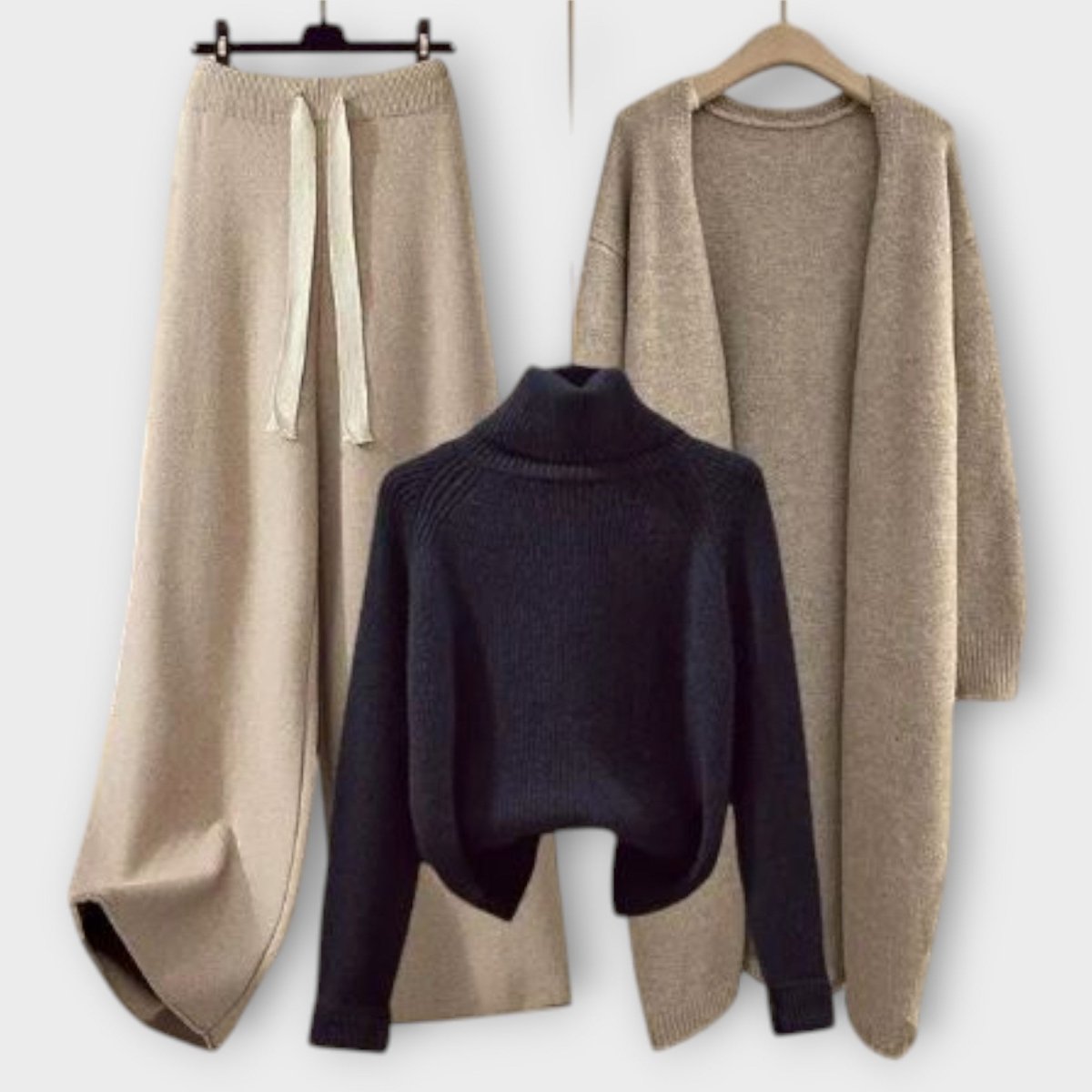 Flair™ | Conjunto casual de 3 peças - | Benedita Lisboa