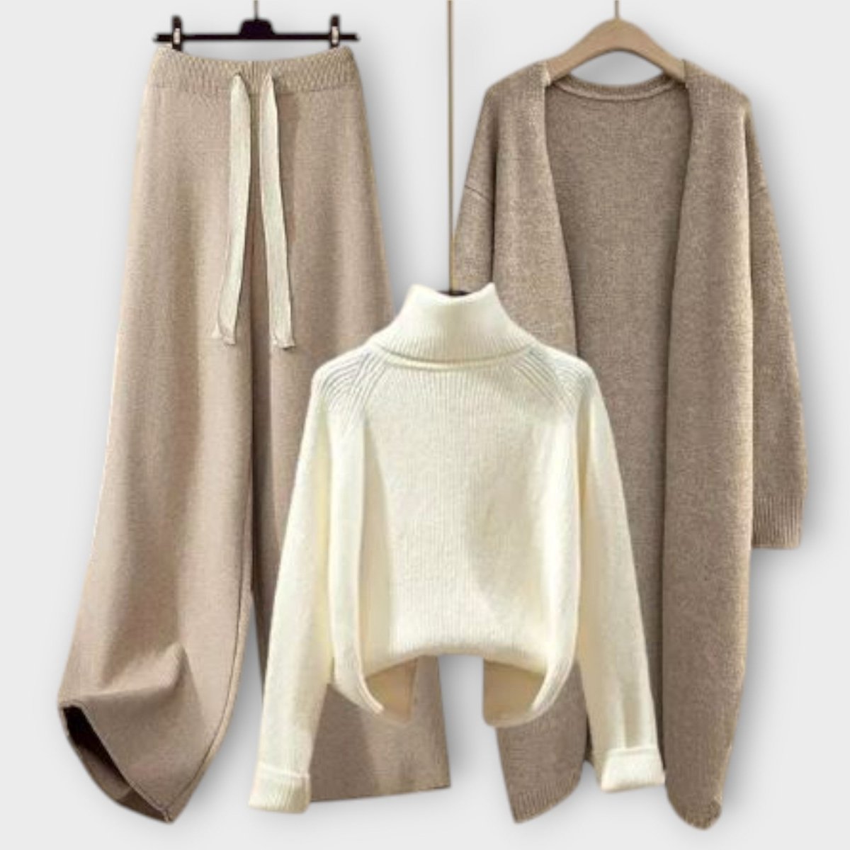 Flair™ | Conjunto casual de 3 peças - | Benedita Lisboa