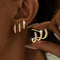 Flora - Brinco Triplo Elegante - | Benedita Lisboa