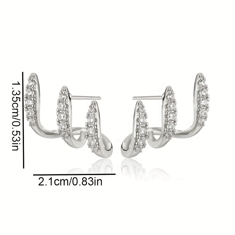 Flora - Brinco Triplo Elegante - | Benedita Lisboa