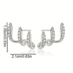 Flora - Brinco Triplo Elegante - | Benedita Lisboa