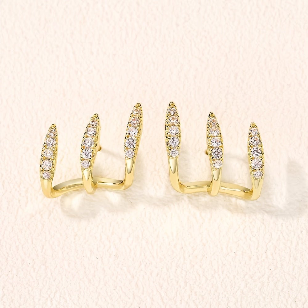 Flora - Brinco Triplo Elegante - | Benedita Lisboa