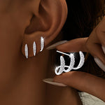 Flora - Brinco Triplo Elegante - | Benedita Lisboa