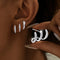 Flora - Brinco Triplo Elegante - | Benedita Lisboa