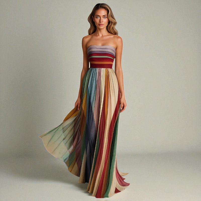 FLORA™ | Vestido sem mangas colorido - | Benedita Lisboa