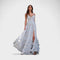 Florencia™ | Vestido longo boémio com fenda e folhos. - | Benedita Lisboa