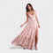Florencia™ | Vestido longo boémio com fenda e folhos. - | Benedita Lisboa