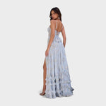Florencia™ | Vestido longo boémio com fenda e folhos. - | Benedita Lisboa