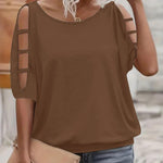 Francisca™ | Camisa Com Ombros Descobertos e Detalhes Elegantes, Ideal para Dias Quentes - Maglie donna | Benedita Lisboa